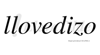 Llovedizo no lleva tilde con vocal tónica en la «i»
