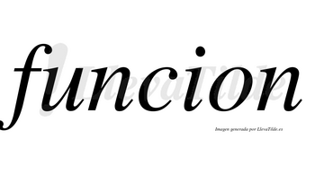 Funcion no lleva tilde con vocal tónica en la «u»