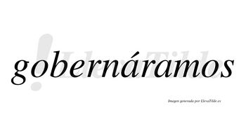 Gobernáramos  lleva tilde con vocal tónica en la primera «a»