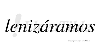 Lenizáramos  lleva tilde con vocal tónica en la primera «a»