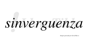 Sinverguenza no lleva tilde con vocal tónica en la segunda «e»