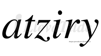 Atziry no lleva tilde con vocal tónica en la «i»