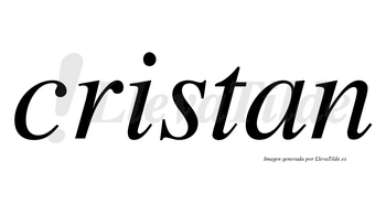 Cristan no lleva tilde con vocal tónica en la «i»