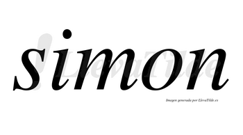 Simon no lleva tilde con vocal tónica en la «i»