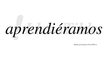 Aprendiéramos  lleva tilde con vocal tónica en la segunda «e»