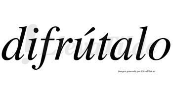 Difrútalo lleva tilde con vocal tónica en la «u»