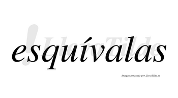 Esquívalas  lleva tilde con vocal tónica en la «i»