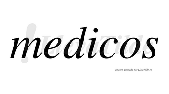 Medicos no lleva tilde con vocal tónica en la «i»