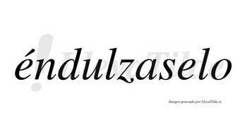 Éndulzaselo  lleva tilde con vocal tónica en la primera «e»