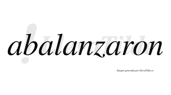 Abalanzaron no lleva tilde con vocal tónica en la cuarta «a»