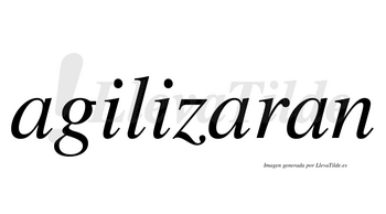 Agilizaran  no lleva tilde con vocal tónica en la segunda «a»