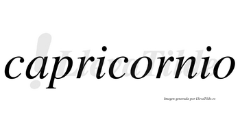 Capricornio  no lleva tilde con vocal tónica en la primera «o»