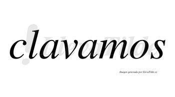 Clavamos  no lleva tilde con vocal tónica en la segunda «a»