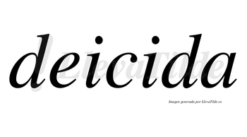 Deicida  no lleva tilde con vocal tónica en la segunda «i»