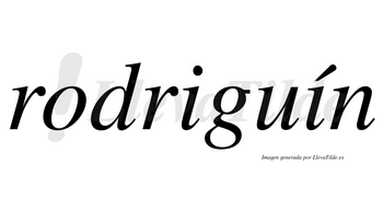 Rodriguín  lleva tilde con vocal tónica en la segunda «i»