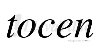 Tocen no lleva tilde con vocal tónica en la «o»