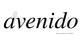 Avenido no lleva tilde con vocal tónica en la «i»