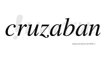 Cruzaban  no lleva tilde con vocal tónica en la primera «a»