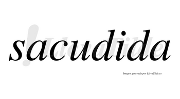 Sacudida no lleva tilde con vocal tónica en la «i»