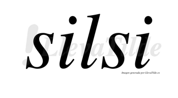 Silsi  no lleva tilde con vocal tónica en la primera «i»