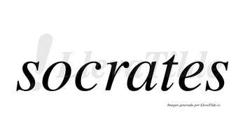 Socrates  no lleva tilde con vocal tónica en la «a»