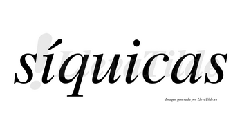 Síquicas  lleva tilde con vocal tónica en la primera «i»