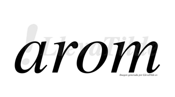 Arom  no lleva tilde con vocal tónica en la «o»