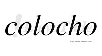 Colocho no lleva tilde con vocal tónica en la segunda «o»