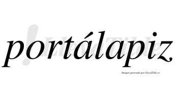 Portálapiz  lleva tilde con vocal tónica en la primera «a»