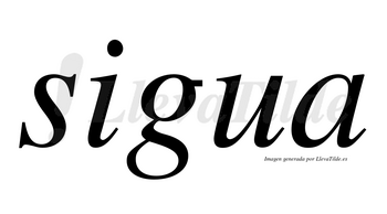 Sigua no lleva tilde con vocal tónica en la «i»
