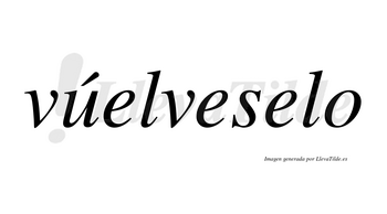 Vúelveselo lleva tilde con vocal tónica en la «u»