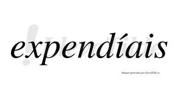 Expendíais  lleva tilde con vocal tónica en la primera «i»