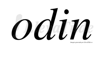 Odin no lleva tilde con vocal tónica en la «o»
