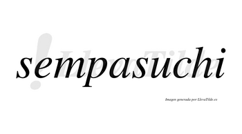 Sempasuchi no lleva tilde con vocal tónica en la «u»