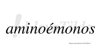 Aminoémonos  lleva tilde con vocal tónica en la «e»