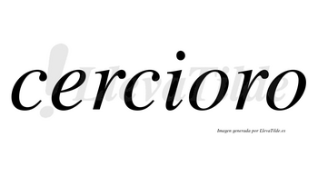 Cercioro no lleva tilde con vocal tónica en la primera «o»