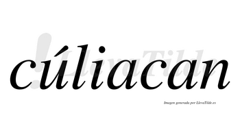 Cúliacan  lleva tilde con vocal tónica en la «u»