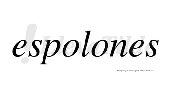 Espolones  no lleva tilde con vocal tónica en la segunda «o»