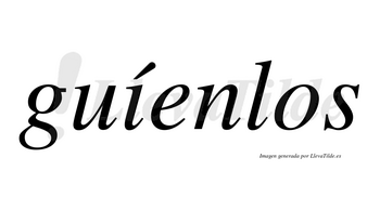 Guíenlos  lleva tilde con vocal tónica en la «i»