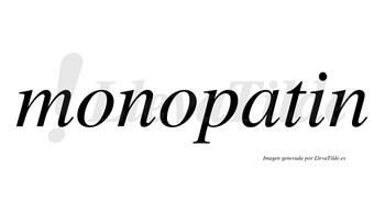 Monopatin  no lleva tilde con vocal tónica en la «a»