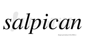 Salpican no lleva tilde con vocal tónica en la «i»