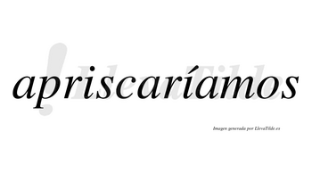 Apriscaríamos  lleva tilde con vocal tónica en la segunda «i»