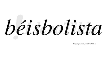Béisbolista lleva tilde con vocal tónica en la «e»