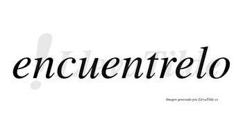 Encuentrelo  no lleva tilde con vocal tónica en la tercera «e»