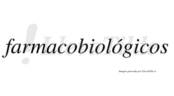 Farmacobiológicos lleva tilde con vocal tónica en la tercera «o»