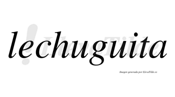 Lechuguita no lleva tilde con vocal tónica en la «i»