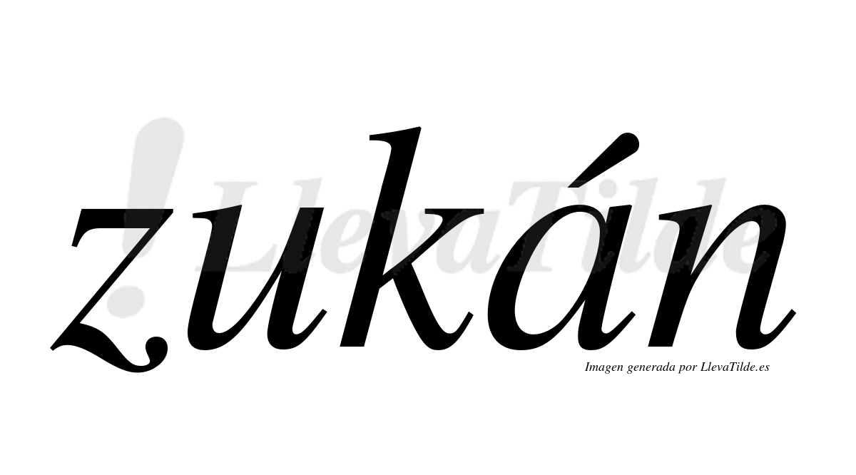 ¿Lleva tilde zukán? | LlevaTilde.es