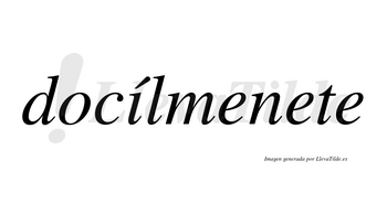 Docílmenete lleva tilde con vocal tónica en la «i»