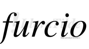 Furcio  no lleva tilde con vocal tónica en la «u»