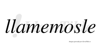 Llamemosle no lleva tilde con vocal tónica en la «o»